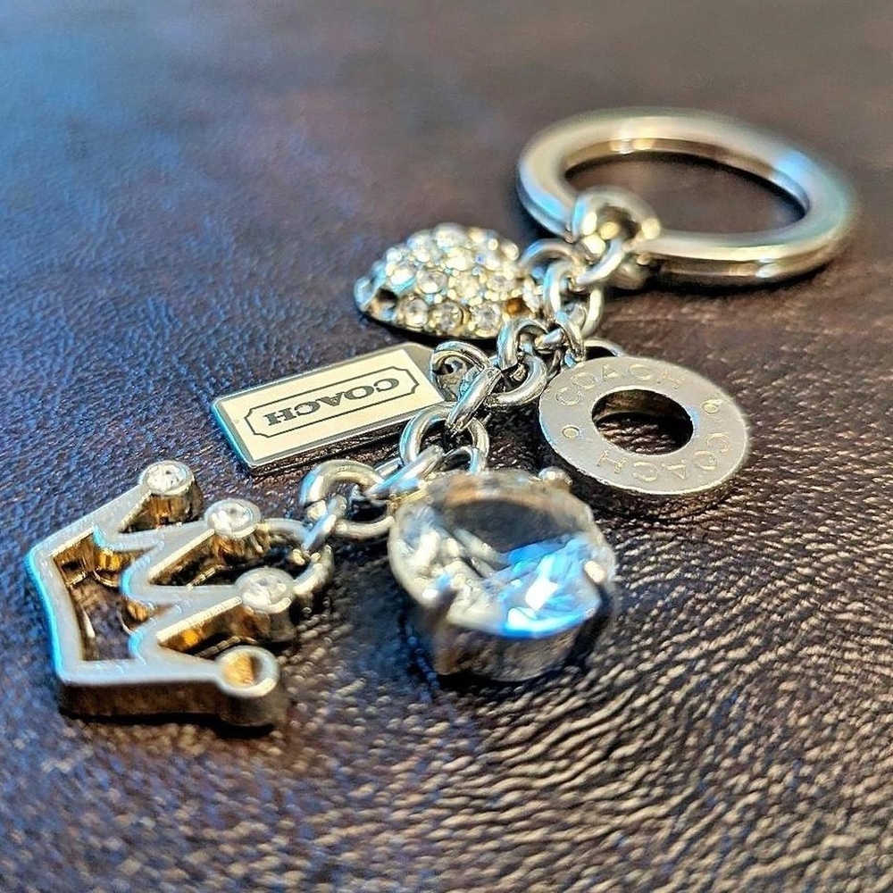Vintage Y2K Coach Silver Keychain